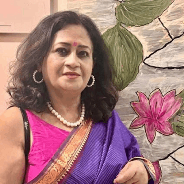 Portrait of Madhumita Sinha, Convenor of the Reception Committee at HCAF