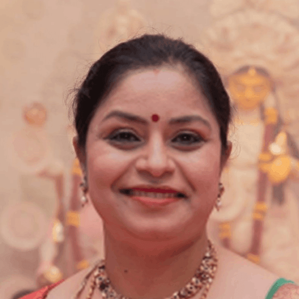 Portrait of Monalisa Sarkar, Convenor of the Decoration Committee at HCAF