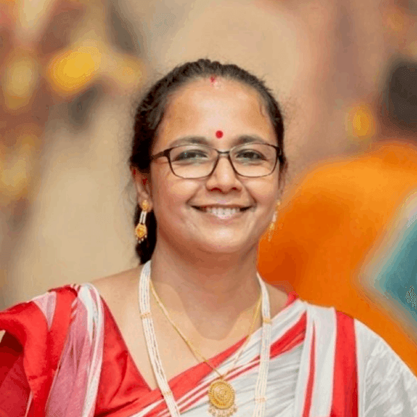 Portrait of Nilanjana Guha Niyogi, Puja Committee Convenor at HCAF